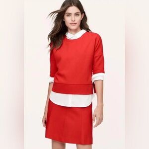 LOFT Quilted Top W/ Zipper Detailing Sz L